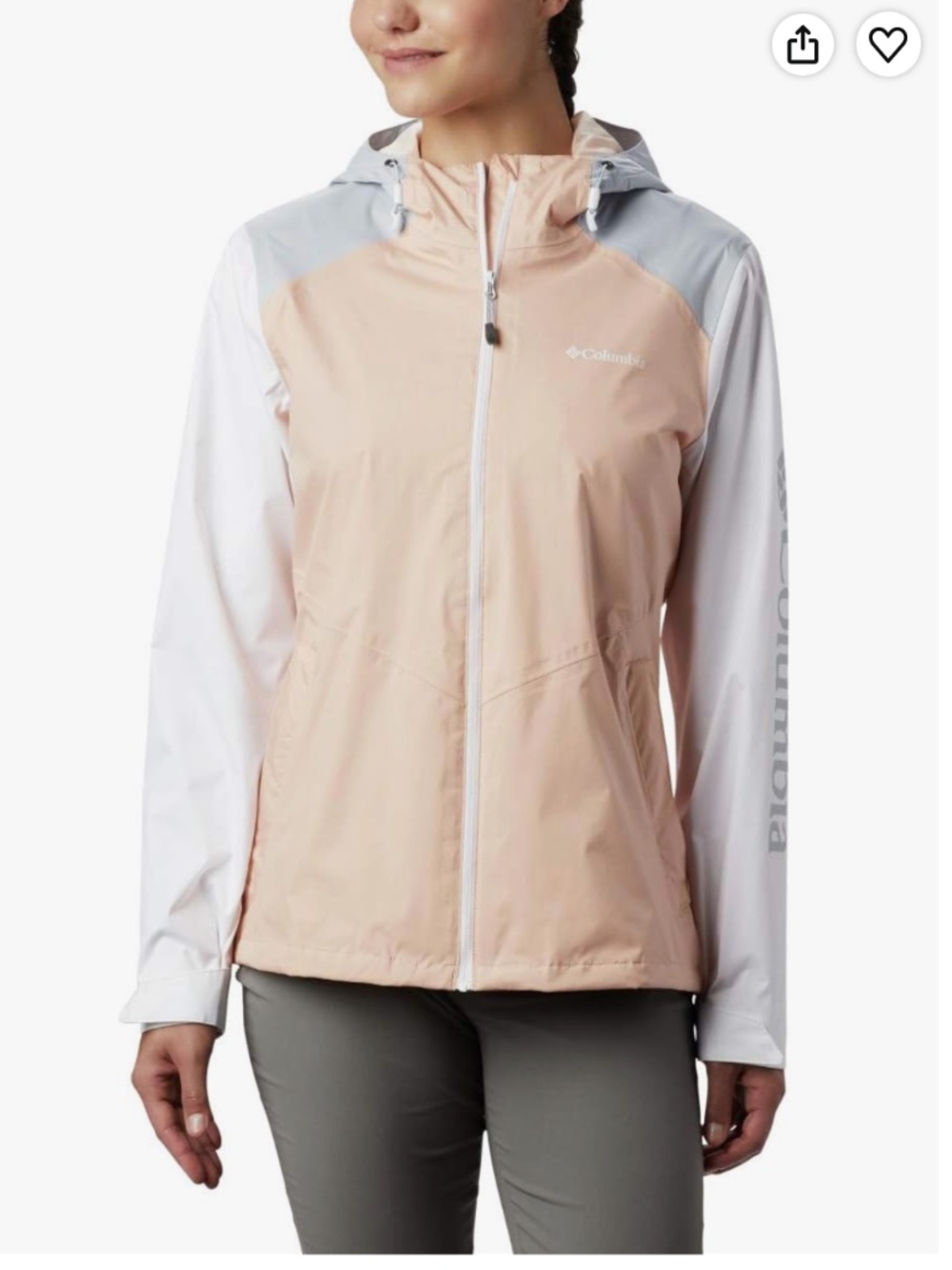 Columbia Women's Inner Limits Li Jacket in Peach Waterproof Size Small